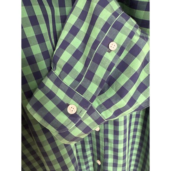 Brooks Brothers Regent the original polo shirt, navy and green cotton XXL - Picture 7 of 12